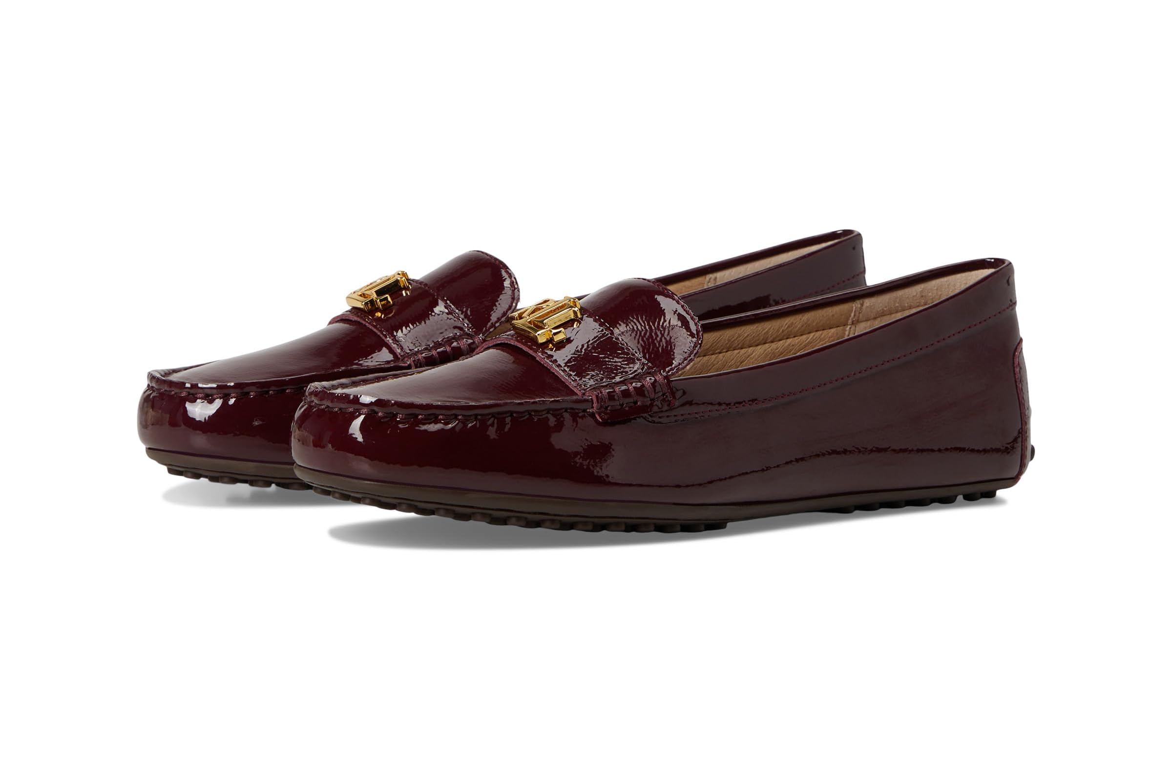Lauren Ralph Lauren Barnsbury Crinkle Patent Leather Drivers