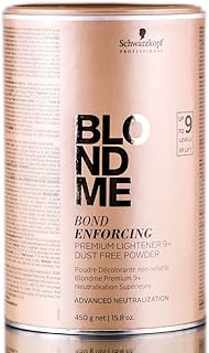 Schwarzkopf BlondMe Bond Enforcing Premium Lightener 9+ Dust Free Powder - 15.8 oz