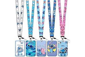 5-Pack Stitch Lanyards for Work and School