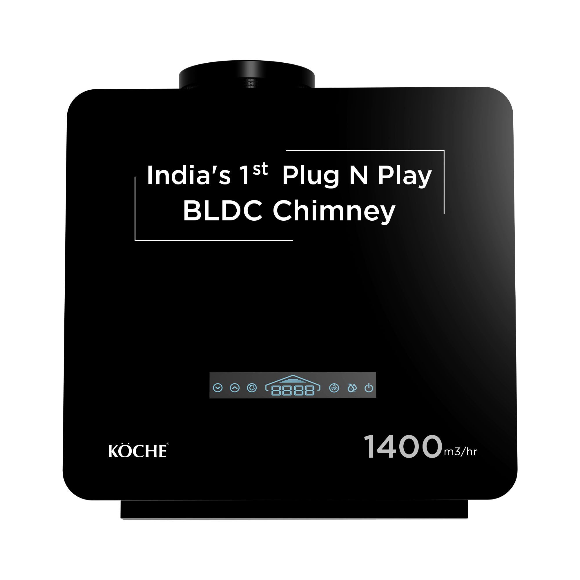 KOCHE PORT 60 cm BLDC Ductless Kitchen Chimney | No Duct Pipe & No Core Cutting | 1400 m³/hr Powerful Suction | Hydroponic Filtration | Touch & Gesture Control | Heat Auto Clean | 12 Years Warranty-image-41