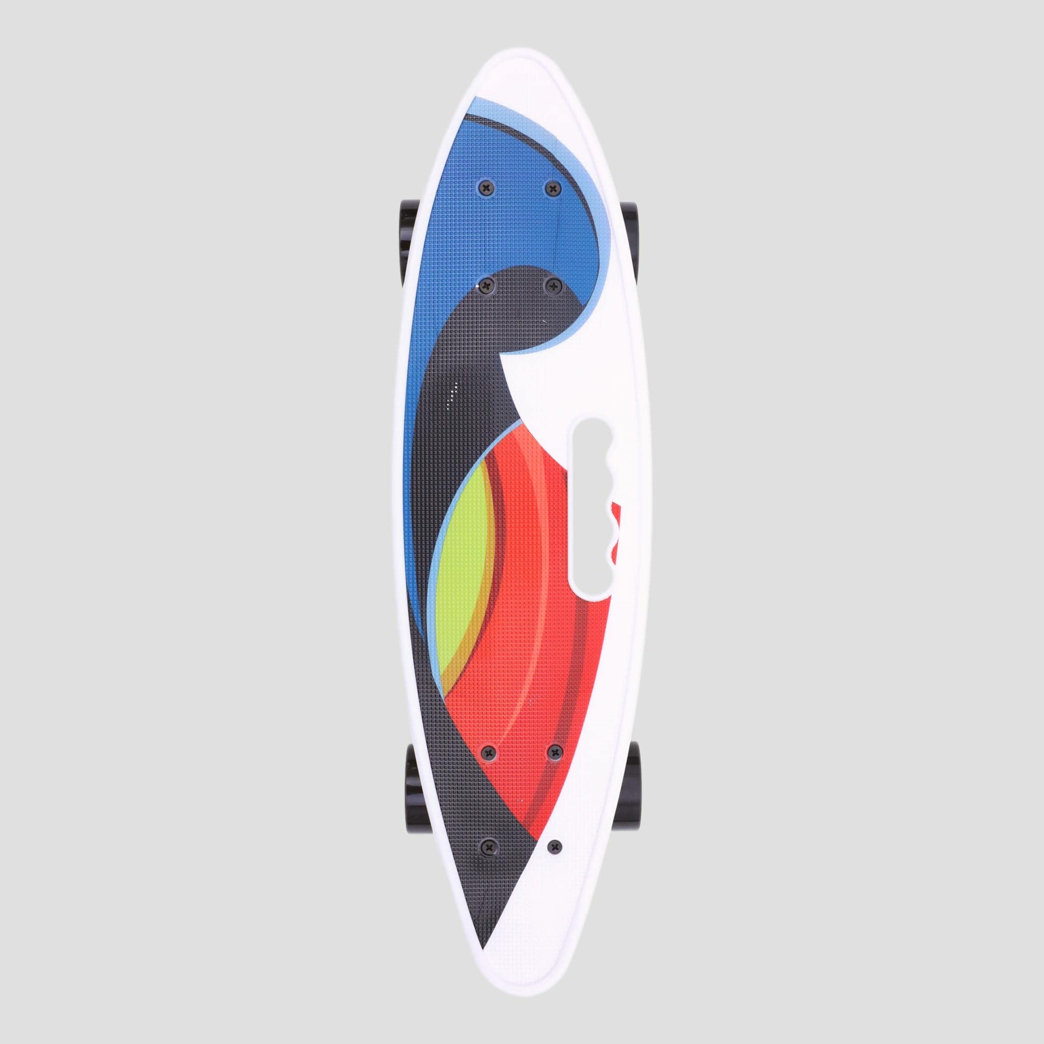 Cruiser Skate plastique Type Penny Picasso 23 Pouces = 59 centimètres Cruising par Ville ABEC-7 rapide et léger avec poignée