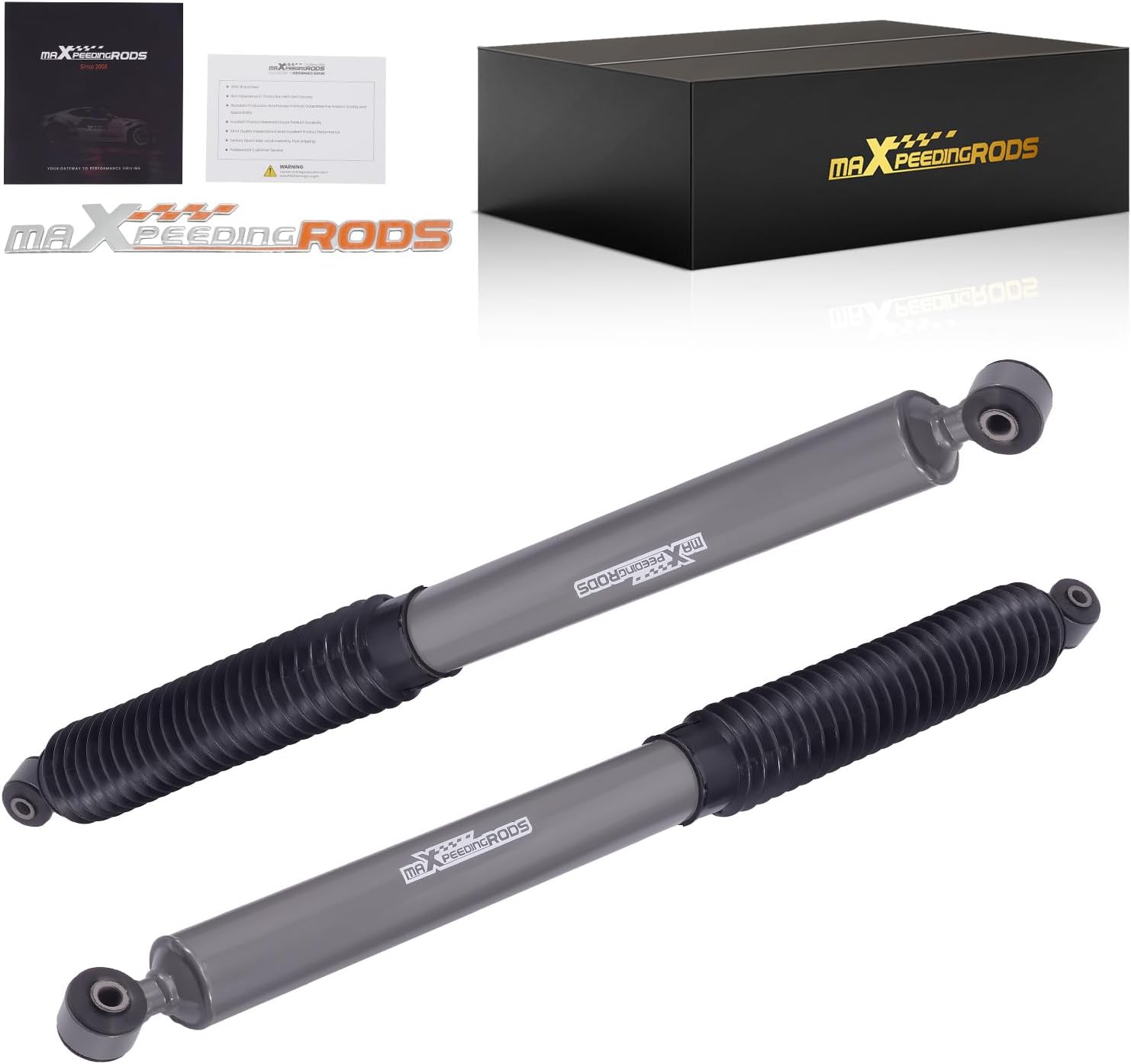 maXpeedingrods 5” Rear Lowering Shocks for Ford F150 F100 2WD 1980-1996, G1 Upgraded Drop Shock Kit