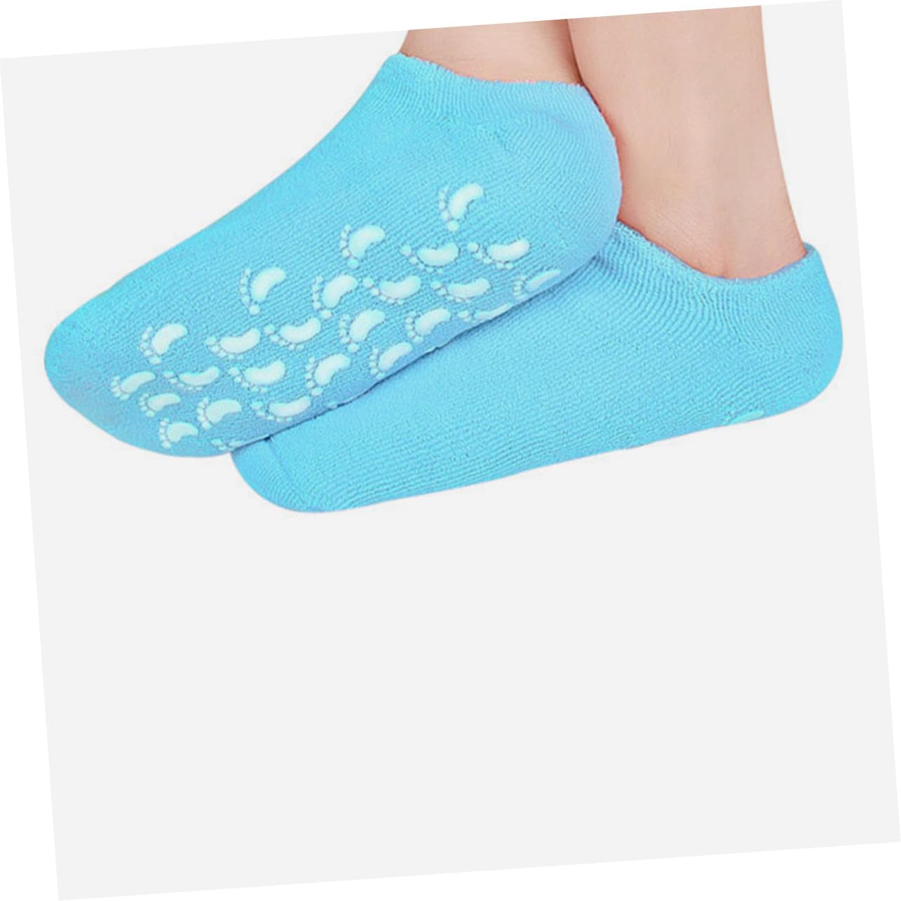 Calzini Idratanti Spa per Piedi 3 Paia Cotone Antiscivolo | Riutilizzabili, Protezione Dalla Secchezza e Ruvidità, Uso Casa e Beauty Salon