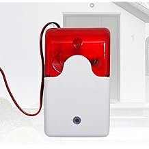 Mini Industrial Sound & Light Alarm - Red Strobe Light for Ports, Docks, Factories, Schools, Homes - Emergency Safety Alert System, High Visibility Warning Signal,5V