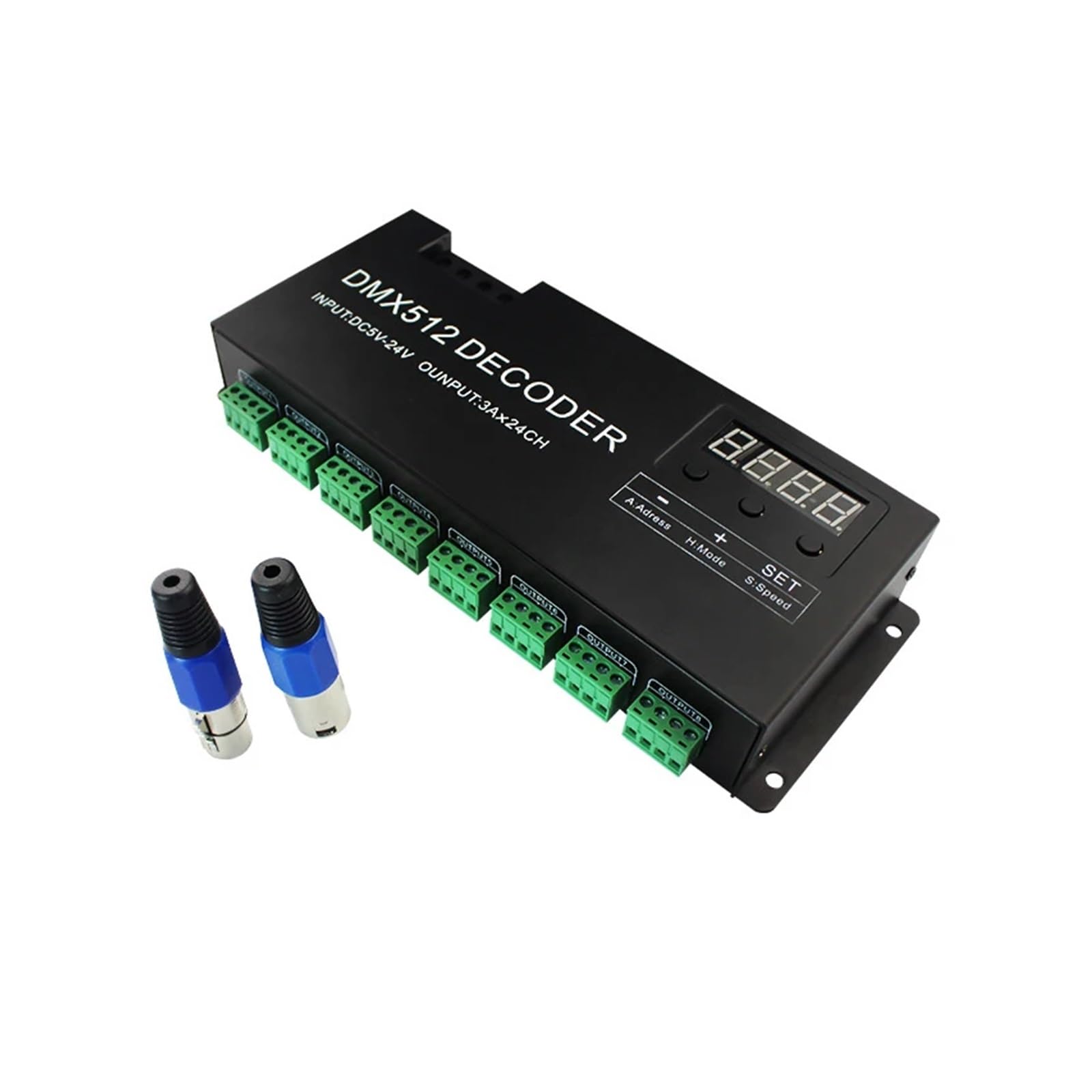 24-Channel 512 decoder RGB LED Strip Driver Digital Display dimming Controller Suitable for 24 Channels