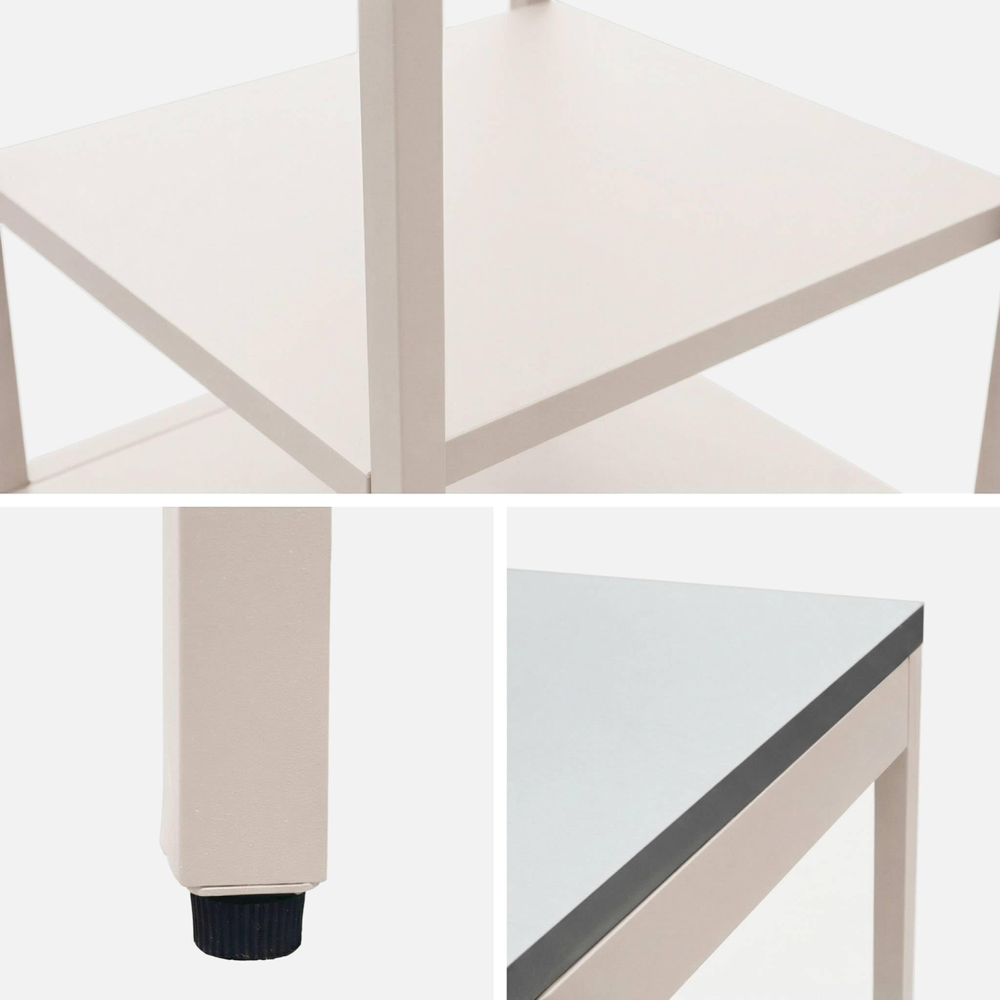 Modulo cucina da esterno in acciaio con 2 ripiani, 49cm Beige - 49x49x87.5 cm