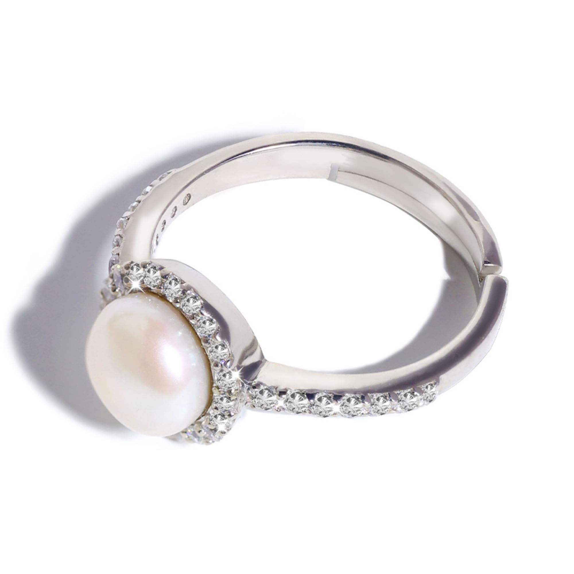 Gleam Pearl Ring| Real Pearl | 925 Silver | Gifts for Rakhi, Anniversary, Birthday | Gifts for sisters |gift for Girlfriend | Engagement ring (B0DBFBK51M) Amazon Price History, Amazon Price Tracker