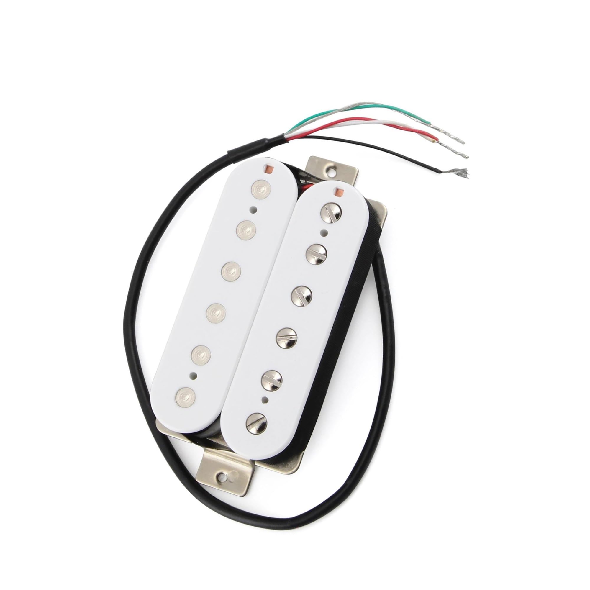 3 Częściowy Biały Zestaw Przetworników Alnico 5 Mini Dual Track Hue Coil Do Gitar Elektrycznych SSH HSS ST Przetwornik Do Gitary Elektrycznej