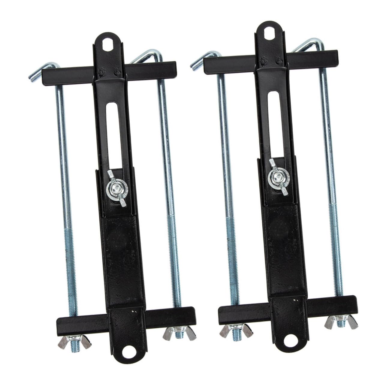 Cabilock 2Pcs Battery Bracket for Car Adjustable Metal Hold Down Kit for Electric Vehicles Compatible with Various Battery Types for Automotive Repairs and Modifications