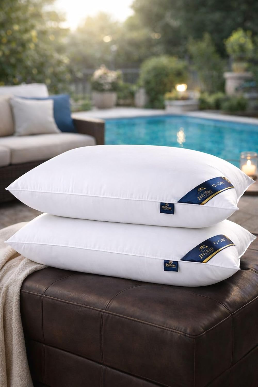 2-Pack Luxury Soft Down Alternative Sleeping Pillows for All Sleep Positions