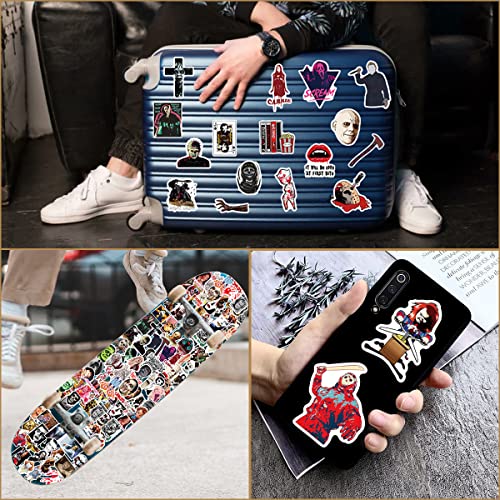 100 Pcs Horror Stickers,Horror Gifts,Horror Movie Stickers,Horror Decor,Scary Movie Gifts,Spooky Gifts,Supernatural Stickers,Halloween Stickers #TOP5
