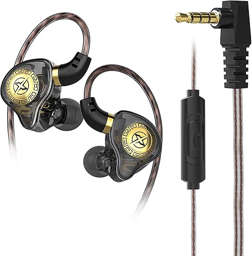 Miniatura 1 de FEDAI Auriculares con monitor de oído X1, auriculares con cable de sonido superior 1DD, auriculares profesionales con aislamiento de sonido para