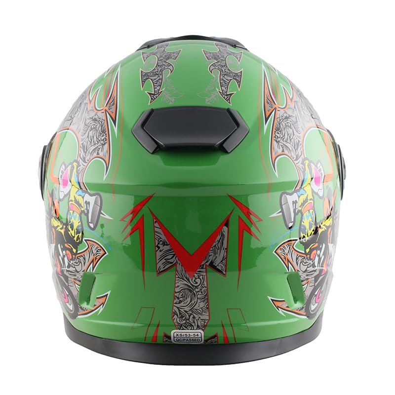 Kinder Integralhelm Mejia – Motorradhelm für Kinder, ABS-Schale, robuster Kinderhelm für Downhill, Quad und Motocross
