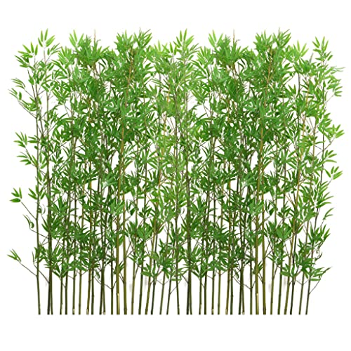 wujin 10pcs 1, 5 m de long artificielle plante d'arbre en bambou faux intérieur décoration la maison hôtel table à manger écran séparation, simulation jardin extérieur moso bambou, décorati