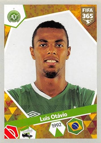 2017-18 Panini FIFA 365 Stickers Soccer #71 Luiz Otavio Official Smaller Than Trading Card Sized Album Sticker in Raw (NM or Better) Condition