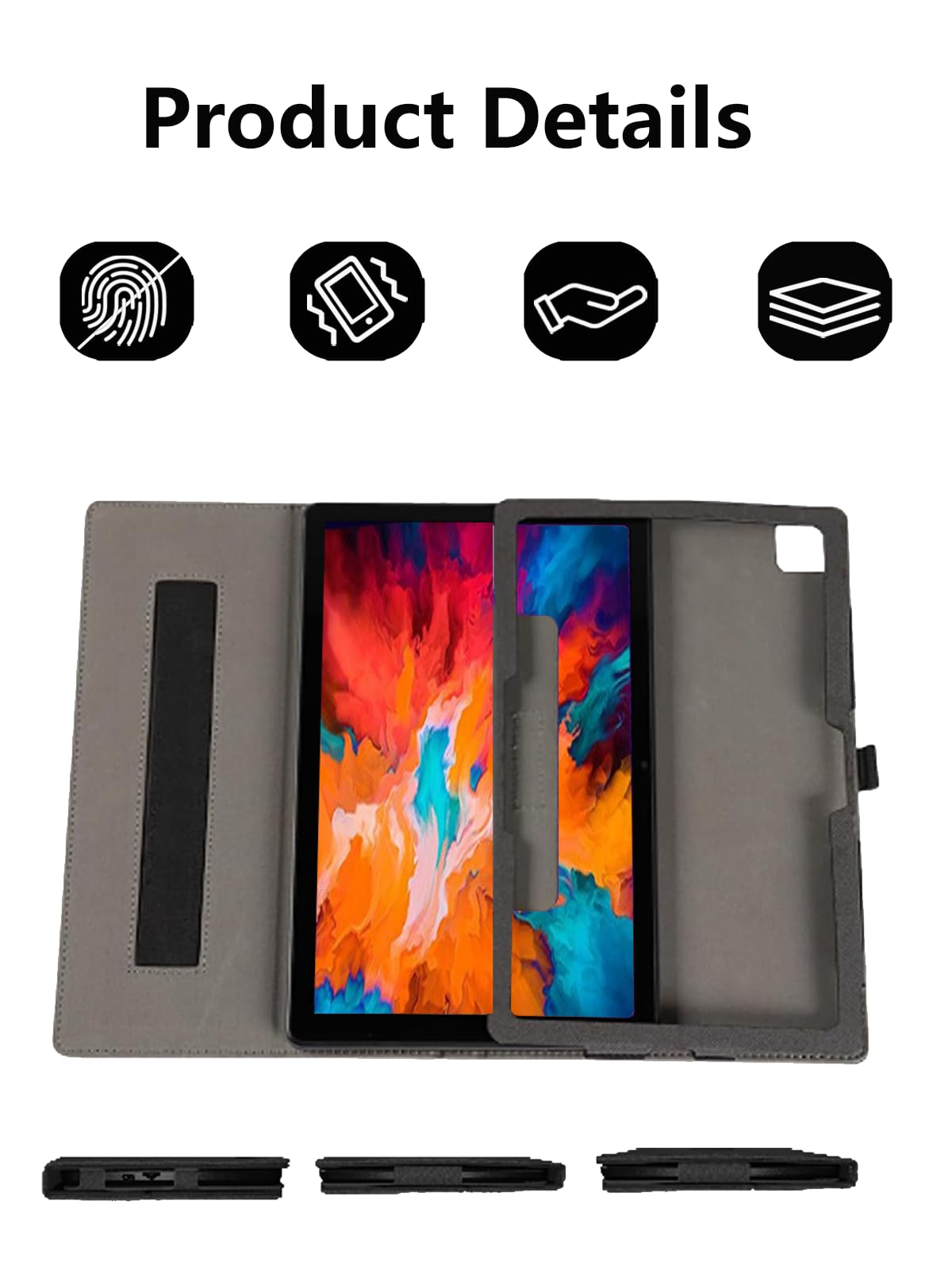 Funda Protectora Para Tablet XPPen Magic Note Pad De 10.95 Pulgadas - Con Soporte Integrado Y Correa Para Mano, Color Azul Oscuro