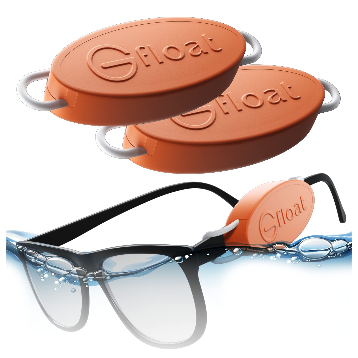 G FLOAT floating eyewear retainer - Special float for sunglasses or prescription glasses, universal fit.
