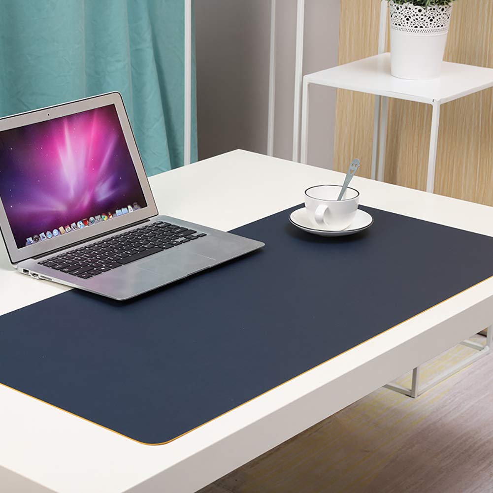 Tapis de souris en cuir PU mat de haute qualité, organisateur de bureau élégant 31x16"