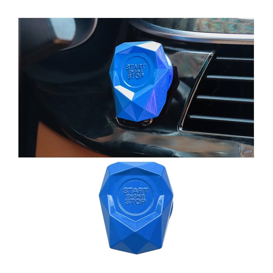 Car Start Button Protection Cover Engine Start Stop Button Cover Decorative Type Car Sticker