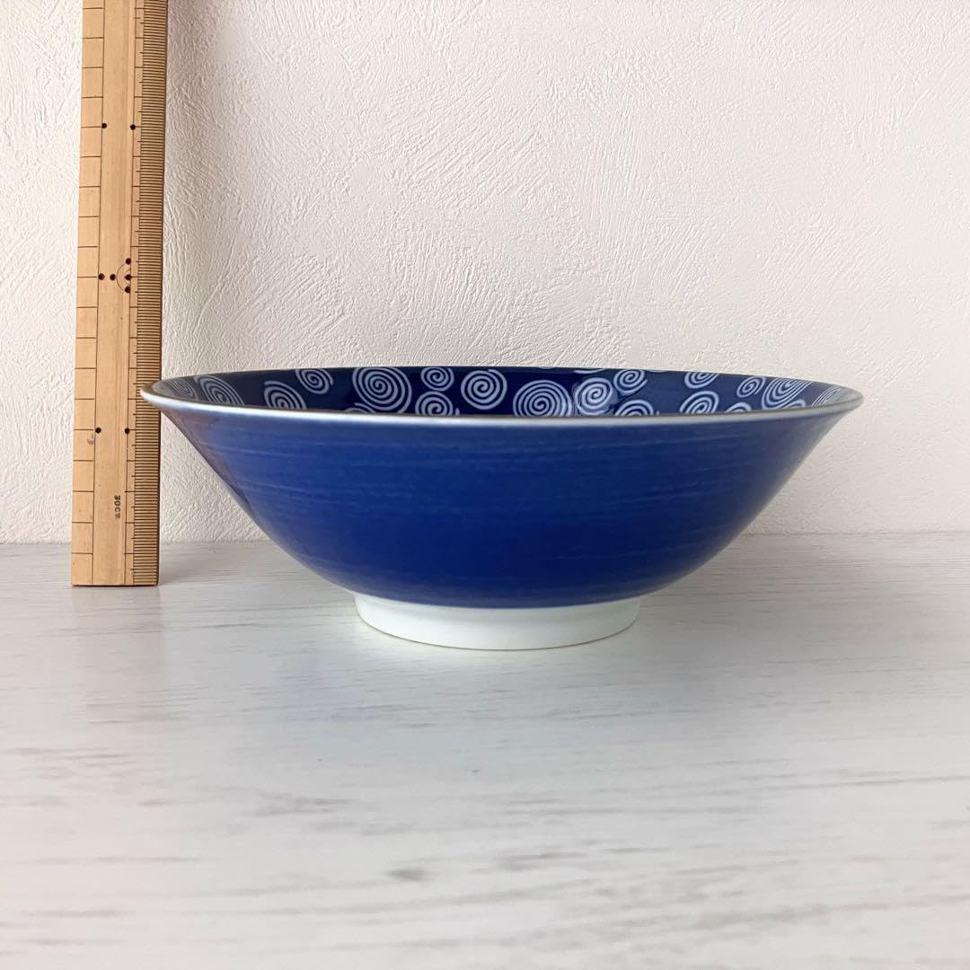 渦巻き模様 ラーメン丼20cm 2個セット 高峰