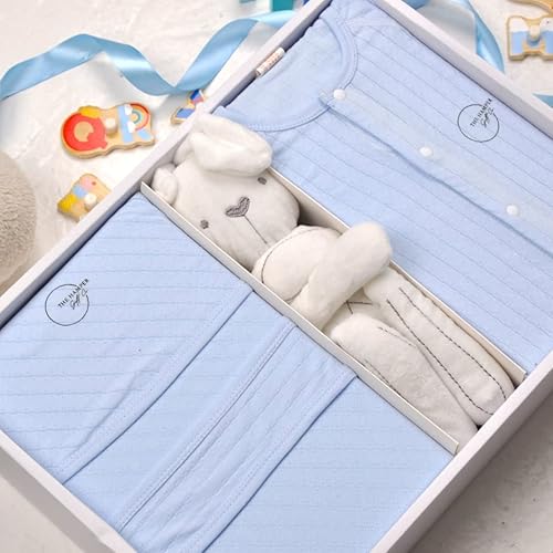 Miniatura 2 de Regalo para bebé recién nacido, set de regalo para bebé, revelación de género, niño recién nacido, azul bebé, 0-3 meses, Azul bebé