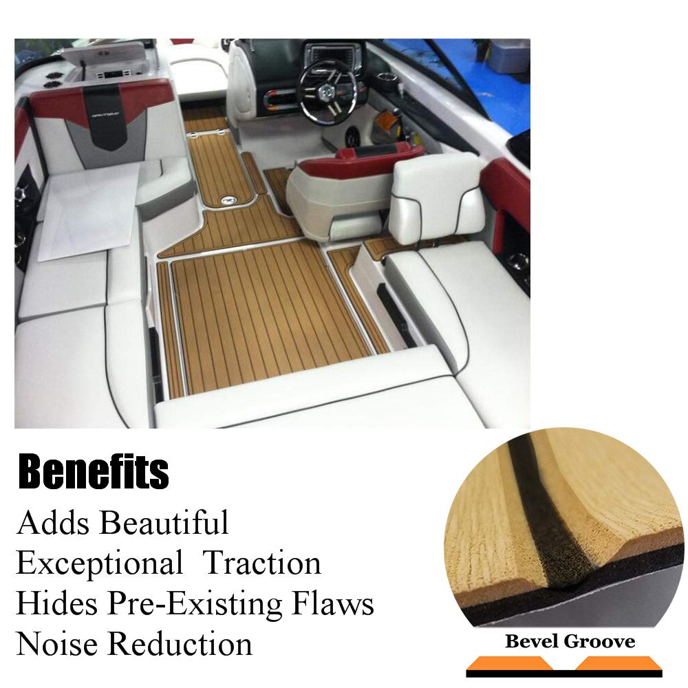 Tappetino Antiscivolo In Schiuma EVA Per Barche - 240x90cm, Impermeabile, Termoisolante, Fai Da Te - Foto 10