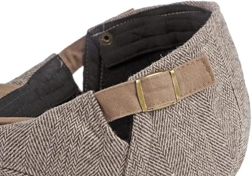 Miniatura 4 de Qianuer Newsboy Sombreros para hombre Gorra plana ajustable Tweed Ivy Gatsby Cabbie Hat