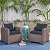 24x24 Inch Outdoor Cushions for Patio Furniture Set of 2, Waterproof Outdoor Chair Cushions w/Fade-Resistant, Removable & Machine-Washable Covers, Deep Seat Sofa/Couch Pads Replacement, Dark Grey
