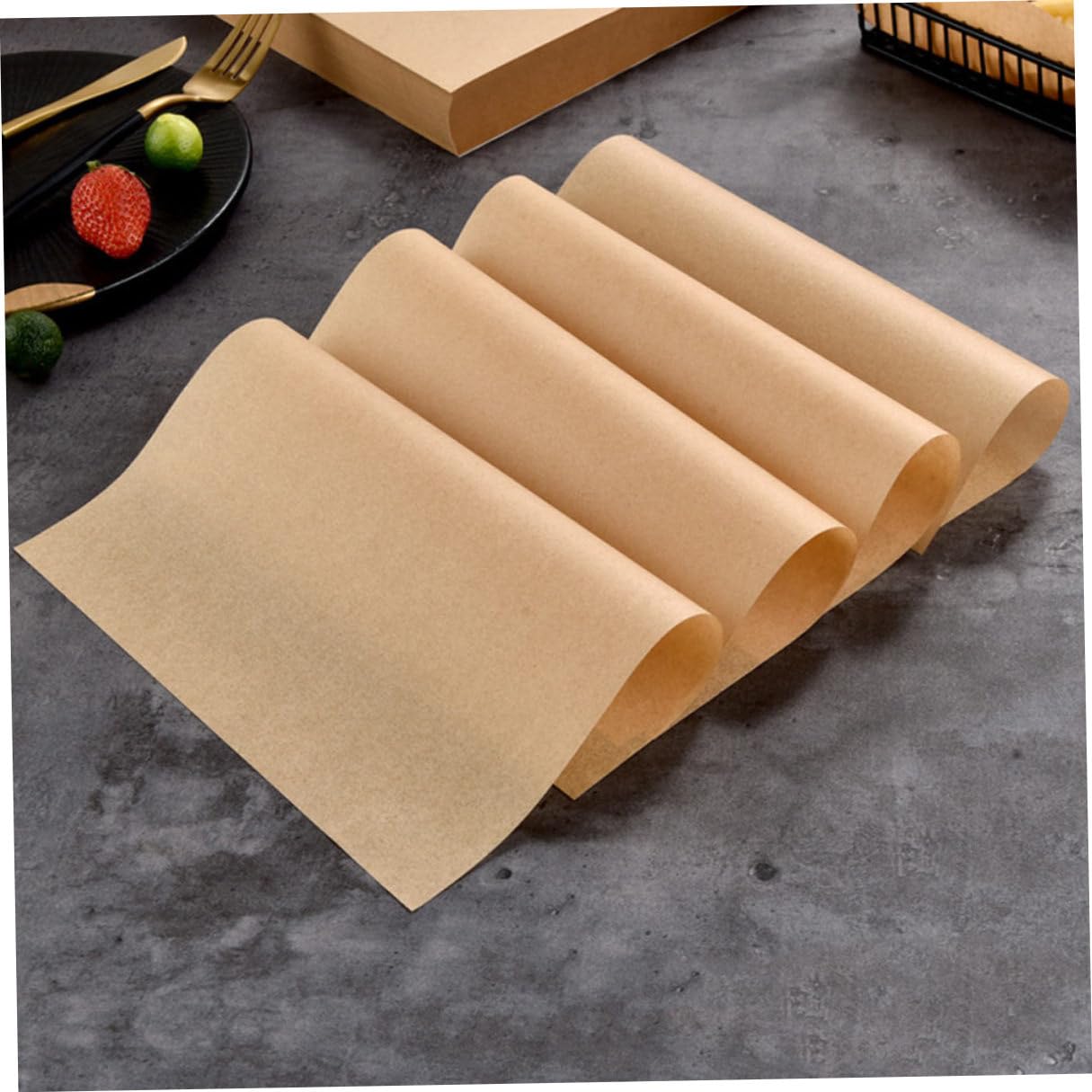 Papier Antiadhésif pour Friture 500 Feuilles en Kraft Américain