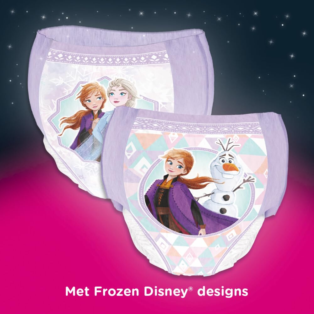 Huggies DryNites Pañales de Noche para Niña 3-4 (16-23 kg), Clínicamente Probado con 5 Capas de Máxima Protección Nocturna, 4 Packs de 16, Total 64 Bragas Absorbentes