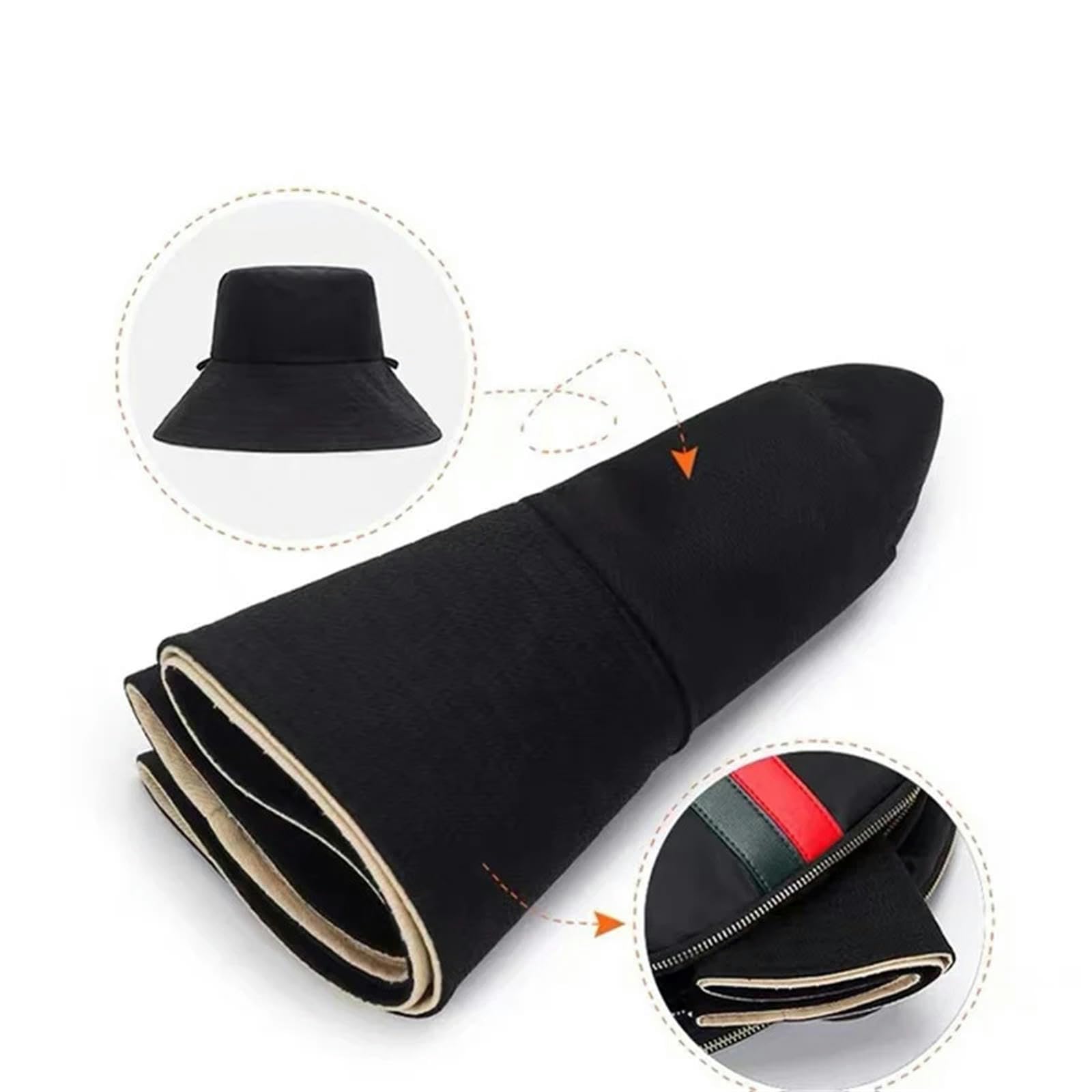 Cappello Uomo Cappello A Doppia Facciale Pieghevole per Donne Cappelli da Pesca al Cappello da Sole Estate