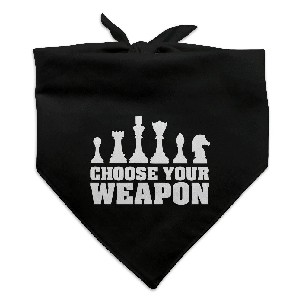 GRAPHICS & MORE Choose Your Weapon Chess Pawn Rook Knight King Queen Dog Pet Bandana