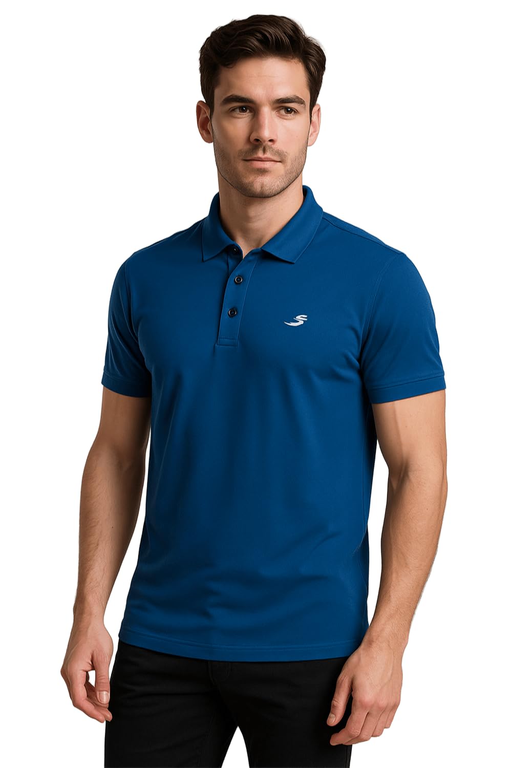Men Half Sleeve Polo T-Shirt |100% Polyester Interlock Lightweight |Breathable & Lightweight Activewear for Gym, Training & Casual Wear-image-11