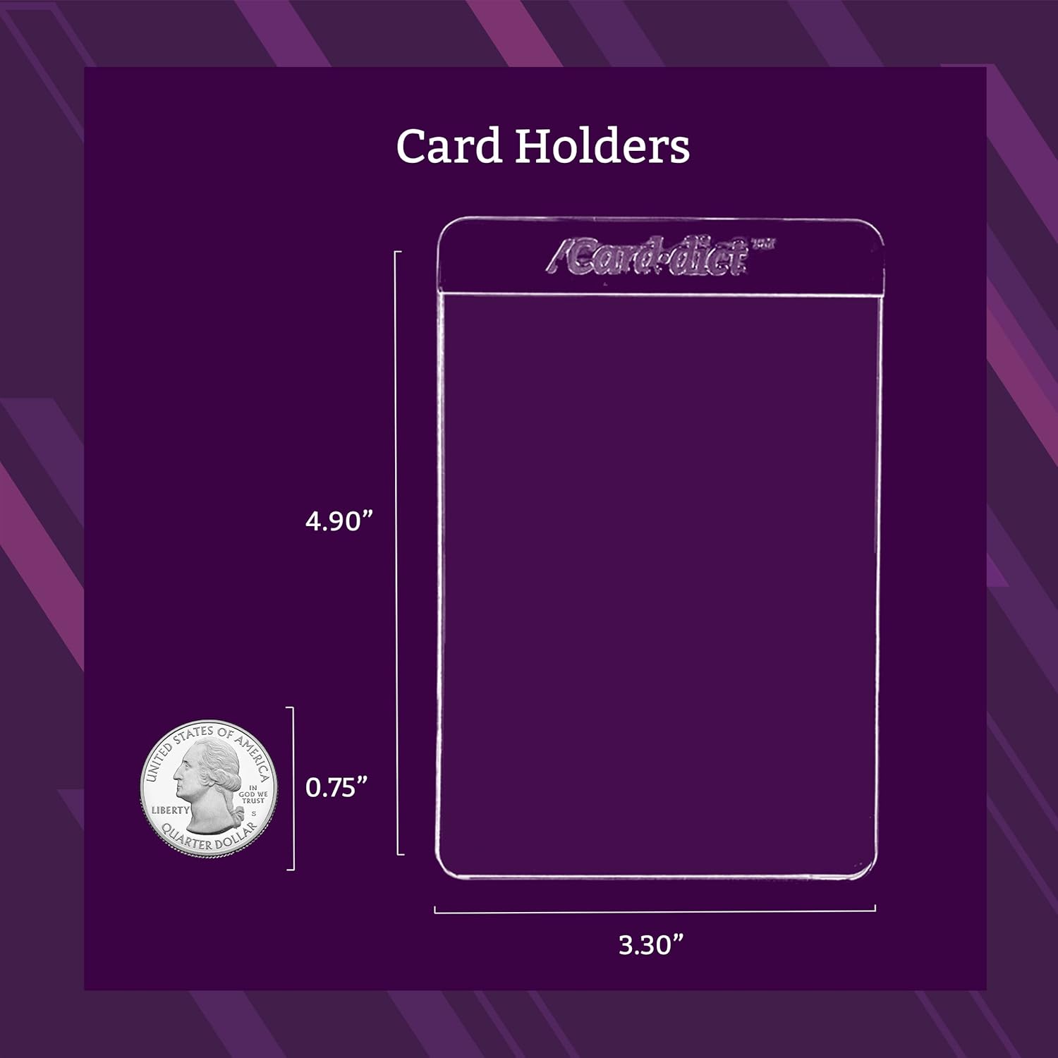 200ct Trading Card Holder Compatible with Trading Cards, 3-1/8” x 4-1/8“ Semi Rigid Clear Sports Cards Saver, Card Graders Lip Sleeves Protectors for MTG, Baseball Game, Pokemon Card