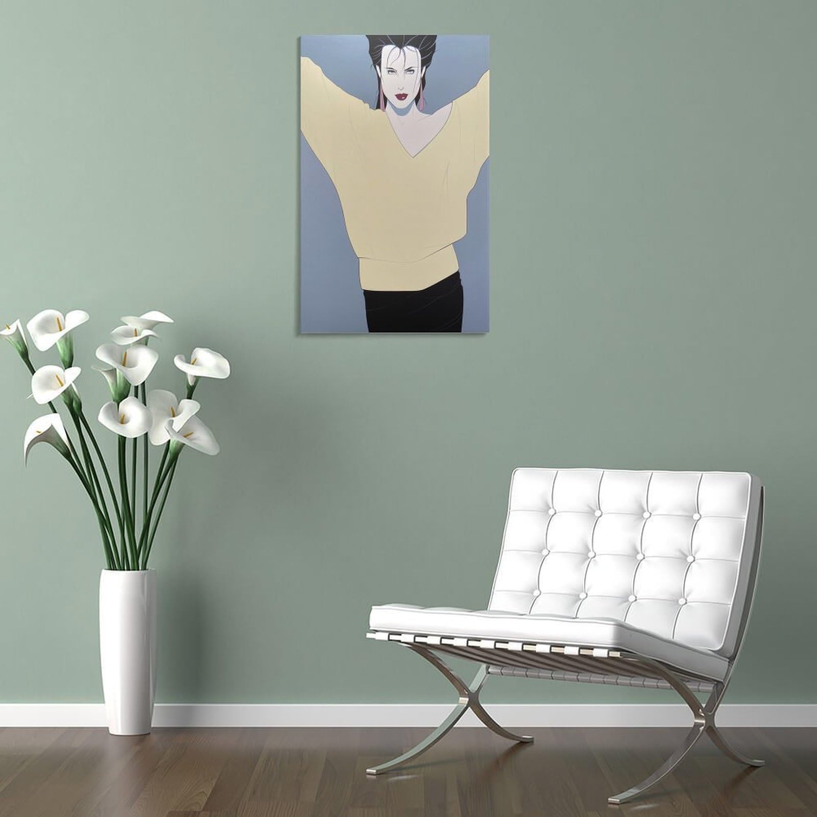 Amazon.com: Yellow Sweater Painting by Patrick Wall Art Nagel