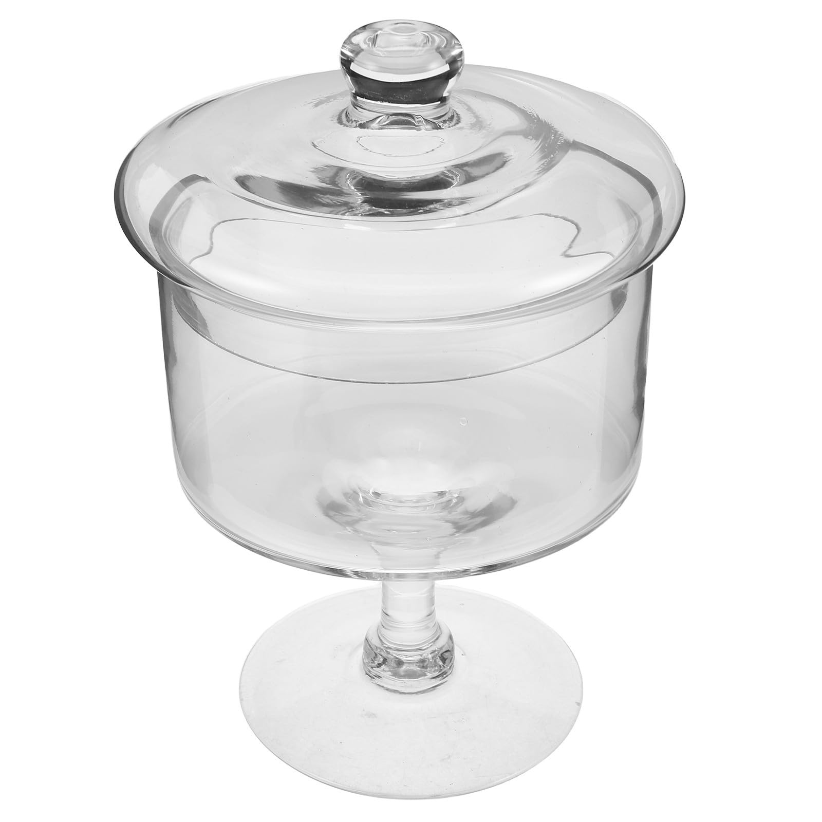 Présentoir à Gâteaux Dôme Protecteur en Verre Transparent , Plateau à Gâteau sur Pied avec Cloche pour Gâteaux et Bonbons , Mariage , Décoration de Table