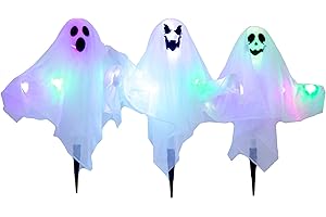 Spectacular Ghost Yard Stakes: Festive Halloween Luminaries