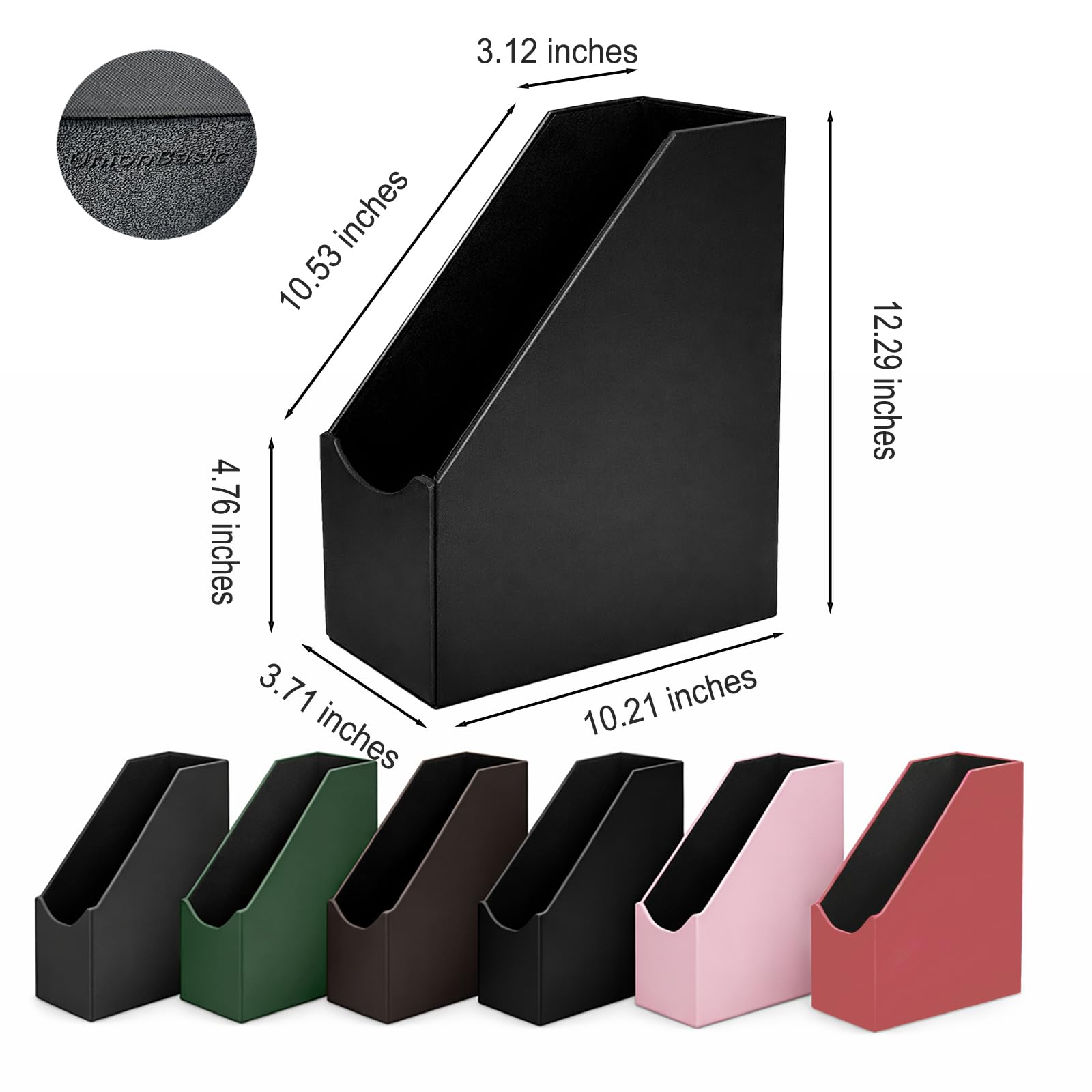 UnionBasic Office - Portadocumenti per documenti, colore: Nero