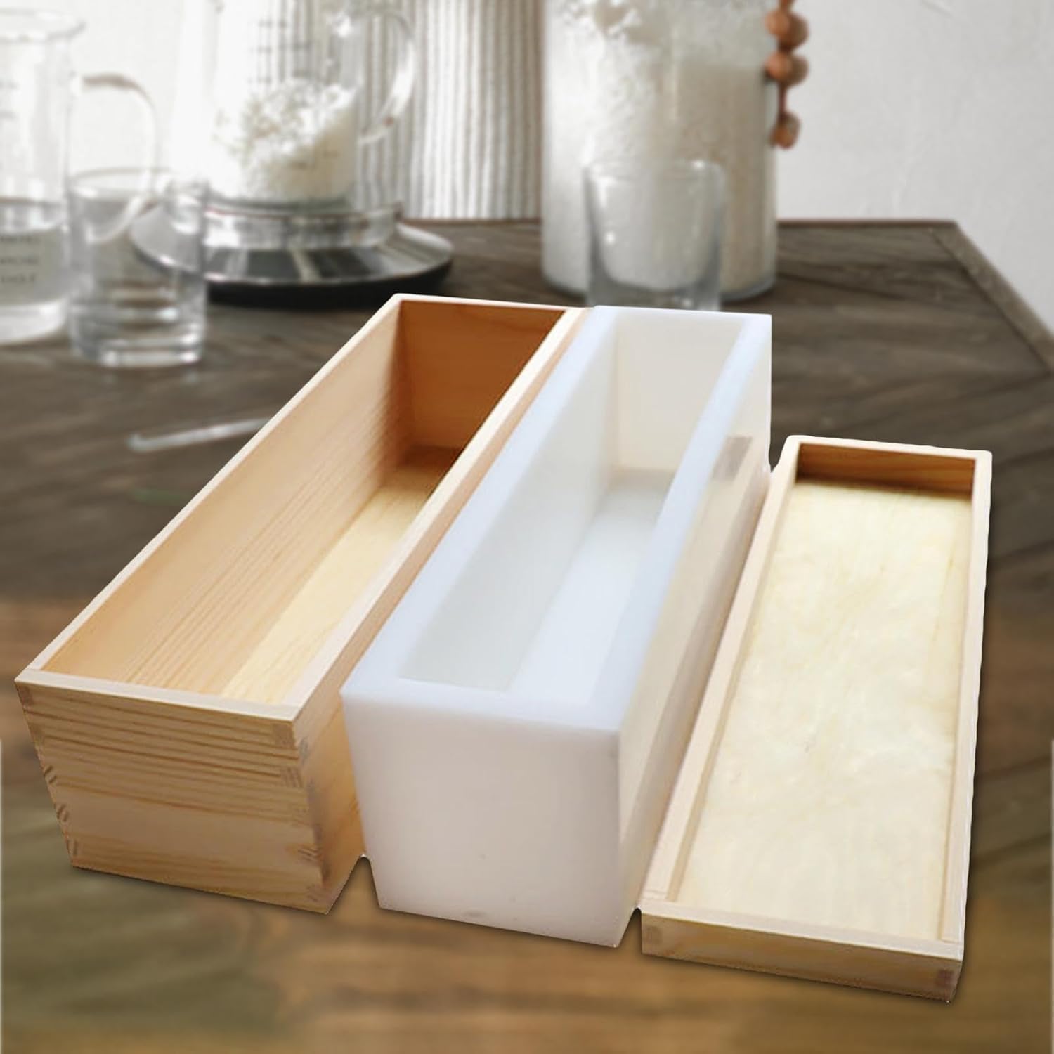 シリコン製ソープモールド 多用途ベーキングウェア ケーキ 家庭用キャンドル用の丈夫な型