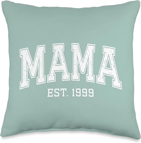 Mama Est 1999 Custom Mom Personalized Mothers Day Customized Throw Pillow