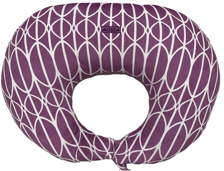 AOSSA BBL Pillow After Surgery for Sleeping BBL Booty Butt Pillows for Sitting Brazilian Butt Lift BBL Chair Bed Post Surgery Supplies Recovery Foams Donut Seat Cushion (Pink)