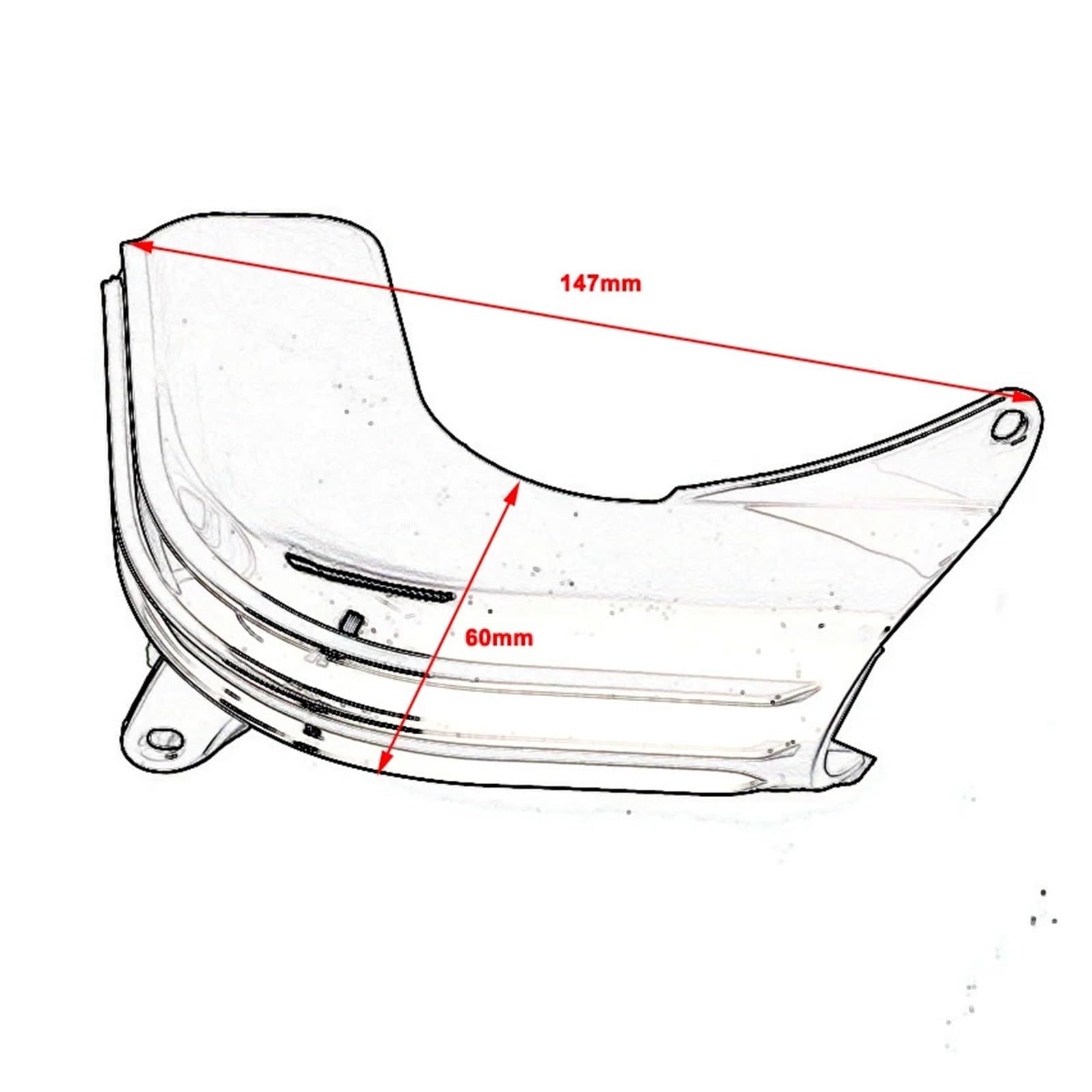 Adesivo decorativo for copertura protettiva del tubo del refrigerante | For Scout 2015-2023; Decora la tubazione del liquido di raffreddamento e protegge la superficie dai graffi(Black)