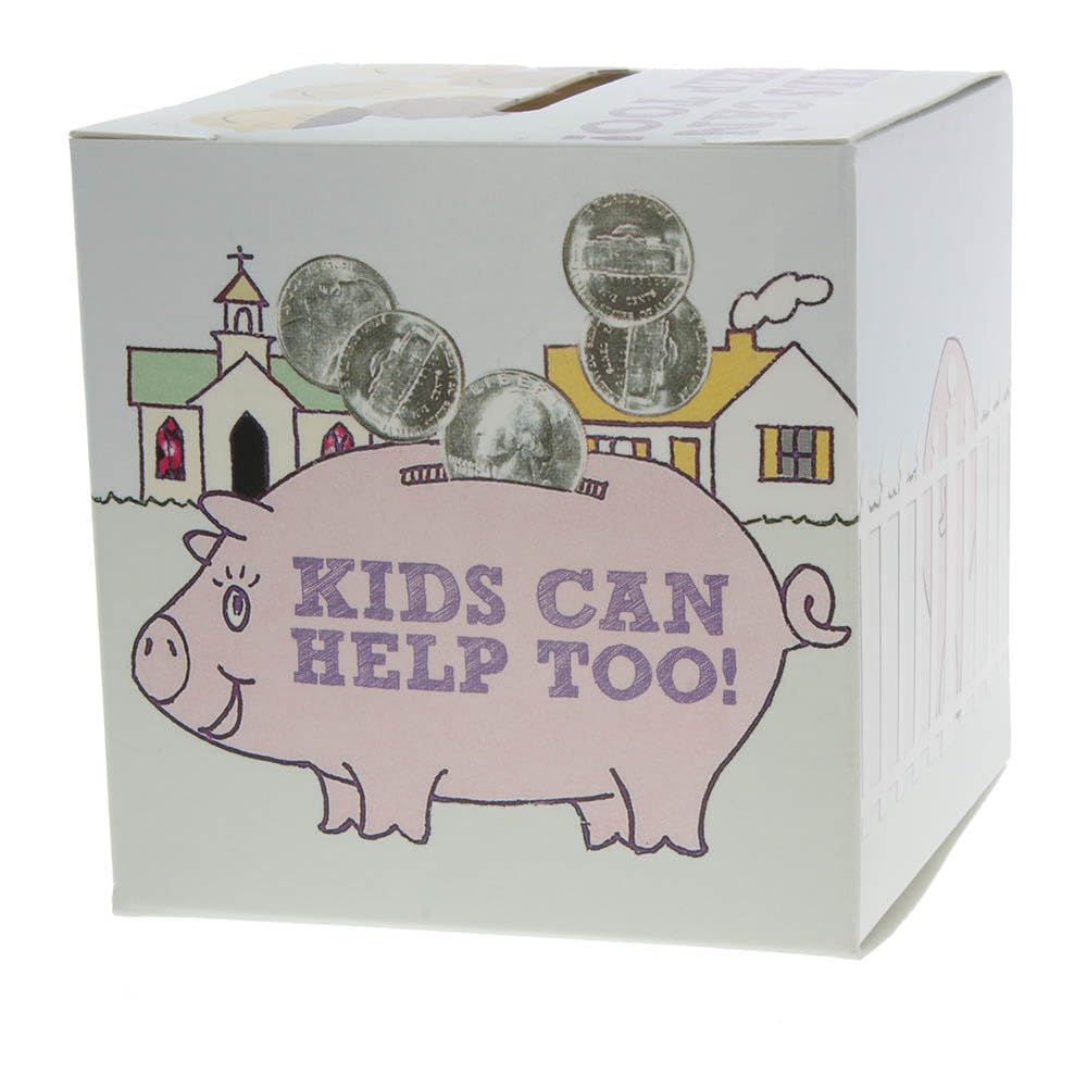 Kids Can Help Too Offering Banks, Pkg of 50 Sunday School Giving