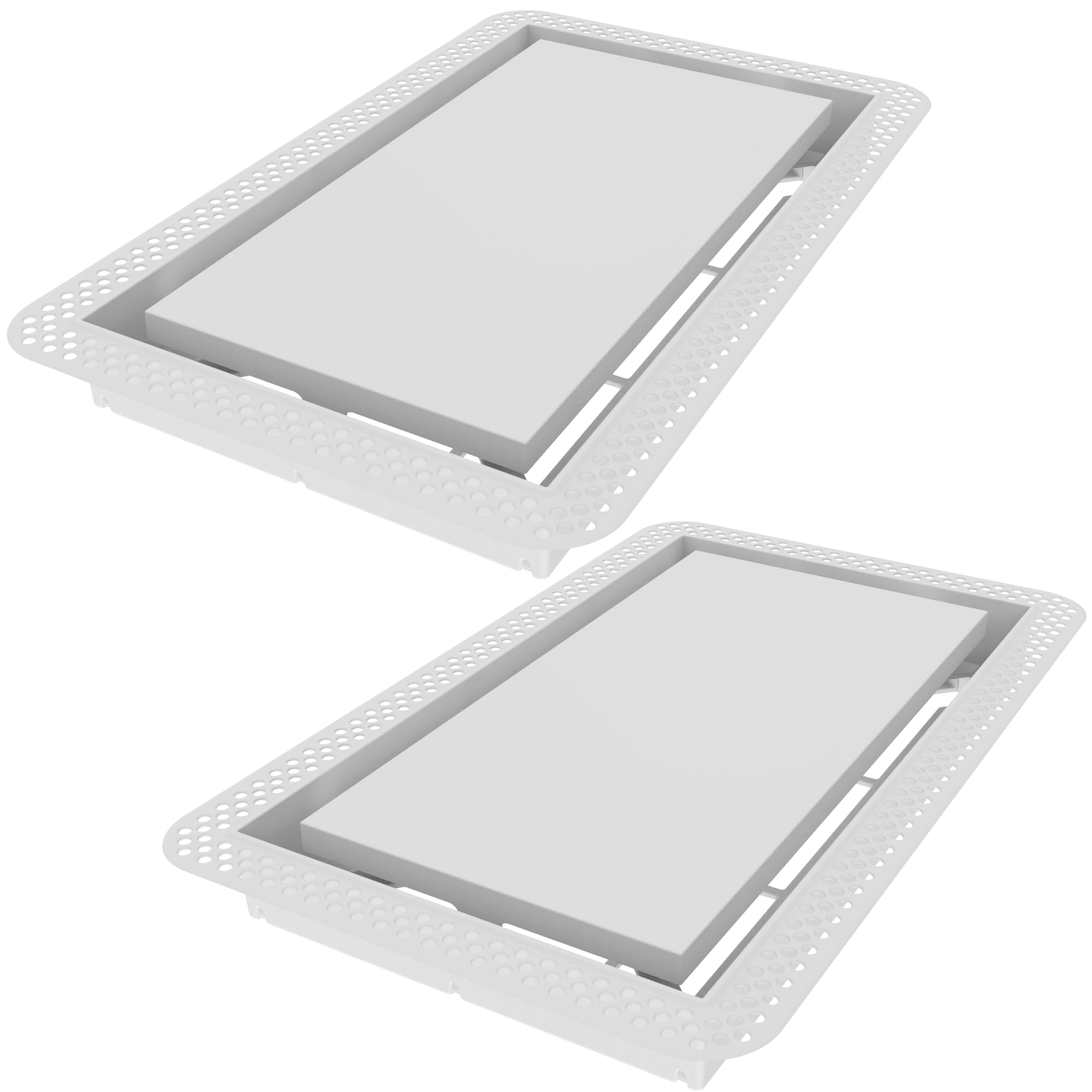 Fittes Flush Wall Vent [Lite], Minimalist ABS Plastic HVAC Air Return Register Cover, Customizable Modern Airflow Solution for Home or Ceiling, Pro