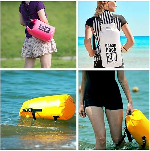 Miniatura 4 de Bycc Bynn Bolsa seca impermeable de 5L10L15L20L30L, saco de compresión seca mantiene el equipo seco para kayak, canotaje, rafting, pesca y