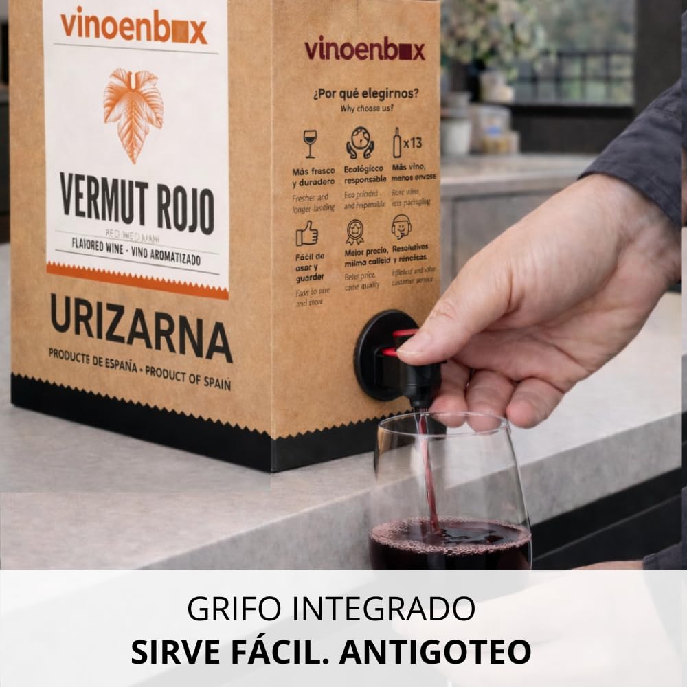 Vermut Rojo Artesano Bag-in-Box 5 L – Aperitivo Español con