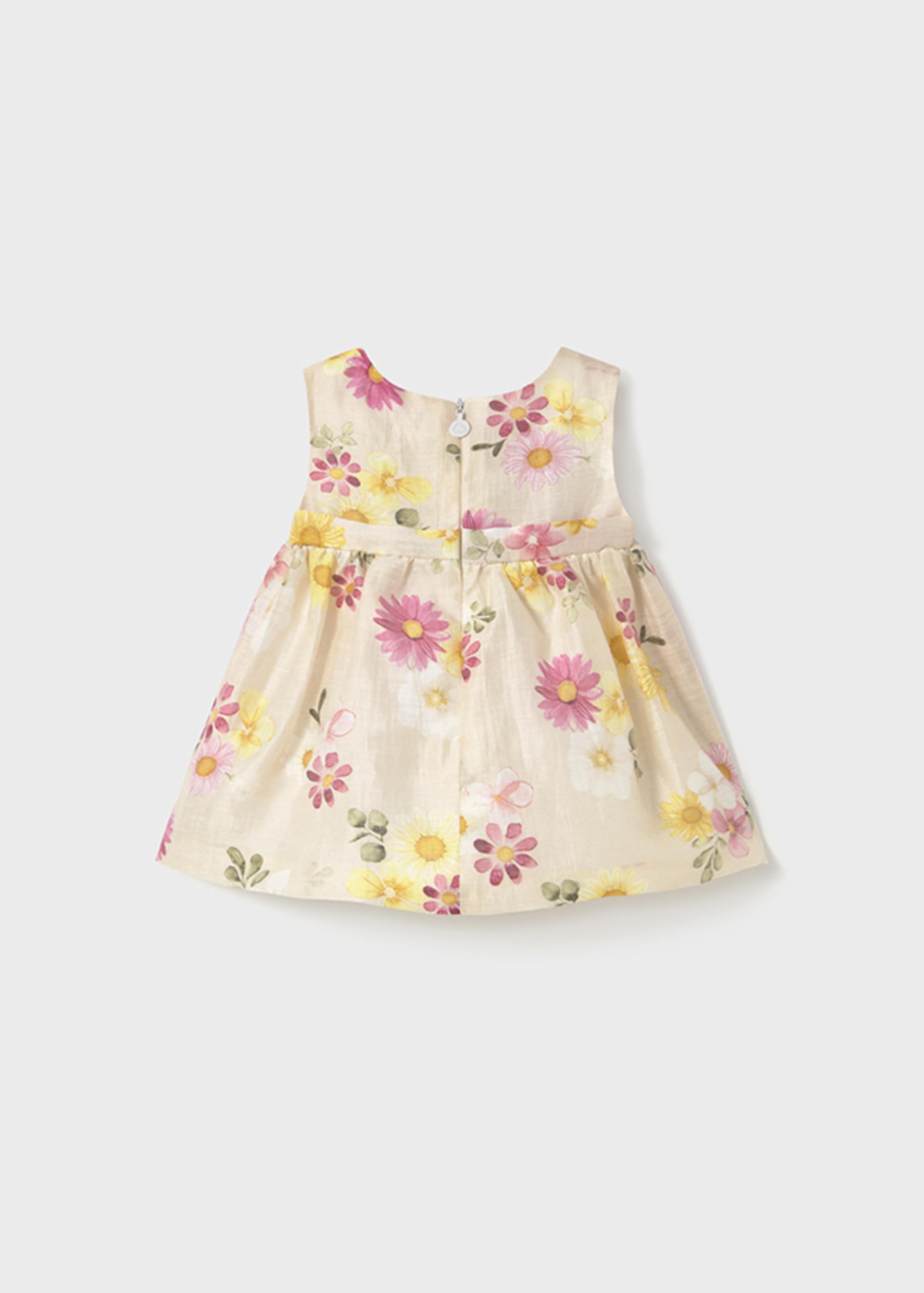 Vestito estivo per bambina – Vestito regalo per bambina – Vestito stampato lino da 3 mesi a 18 mesi
