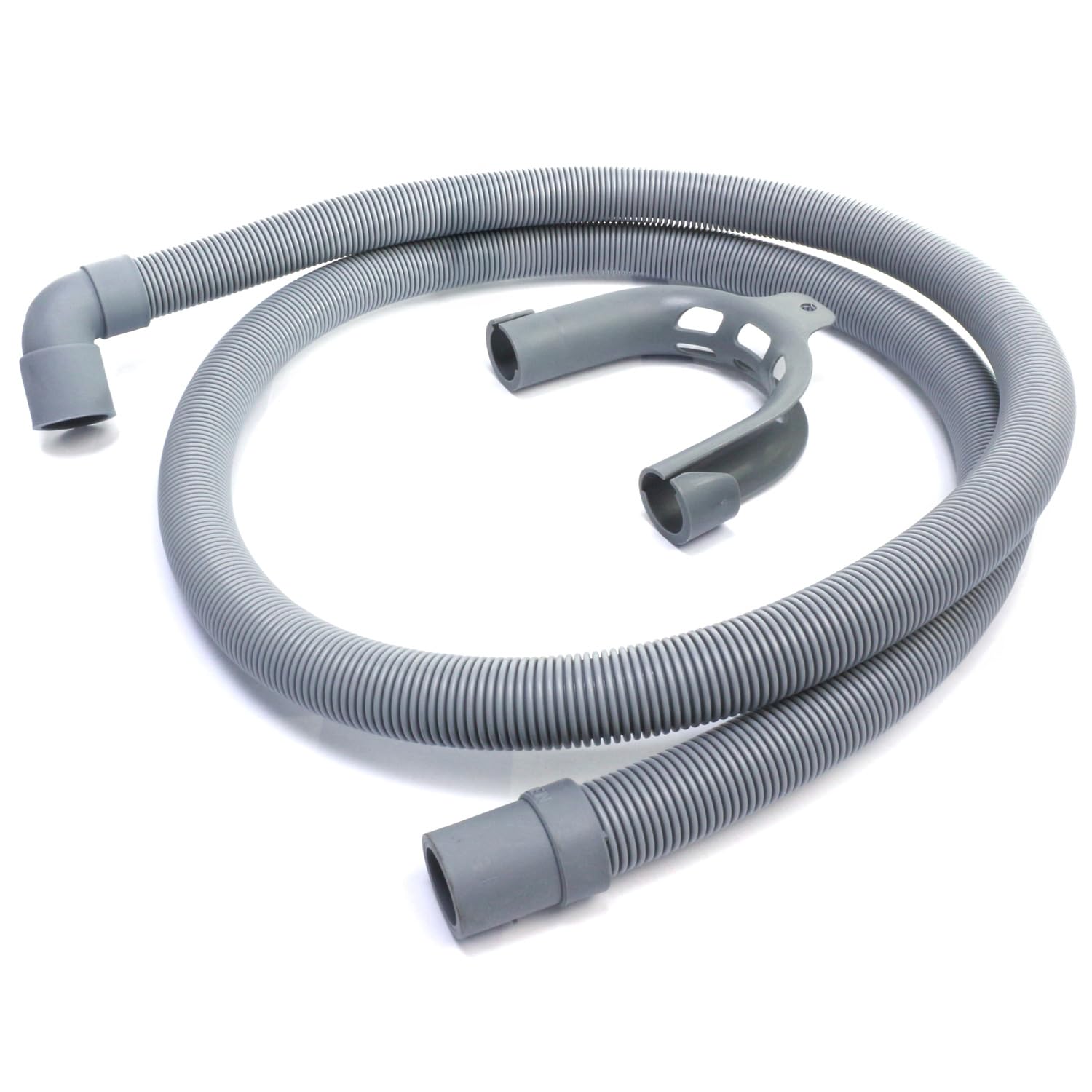 Reliapart 90° Bent Dishwasher Drain Outlet Hose Compatible for Miele G30 G31 G32 Series High Temperature Resistant 22 mm End 2244183 Durable Replacement Hose