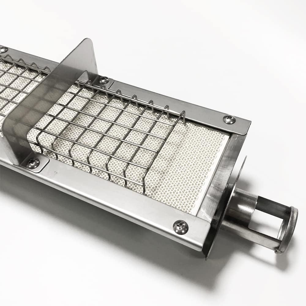 BBQ Grill Searing Burner Ceramic Infrared Sear Burner Replacement Part P02005020A Compatible with Grand Hall Turbo Infrared Main Burner