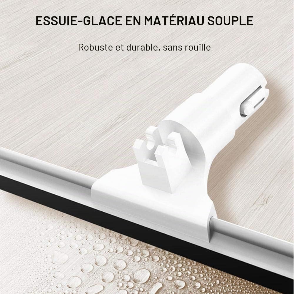 Lave Vitre Telescopique,3 en 1 Nettoyeur Vapeur Vitre avec Raclette Extensible,Nettoyage Vitre Large de Fenêtre Intérieur ou Extérieur,Véranda,Voiture,Camion